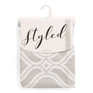 STYLED BY DAINTY HOME 70x72 Diamonte Shower Curtain Grey | 70x72